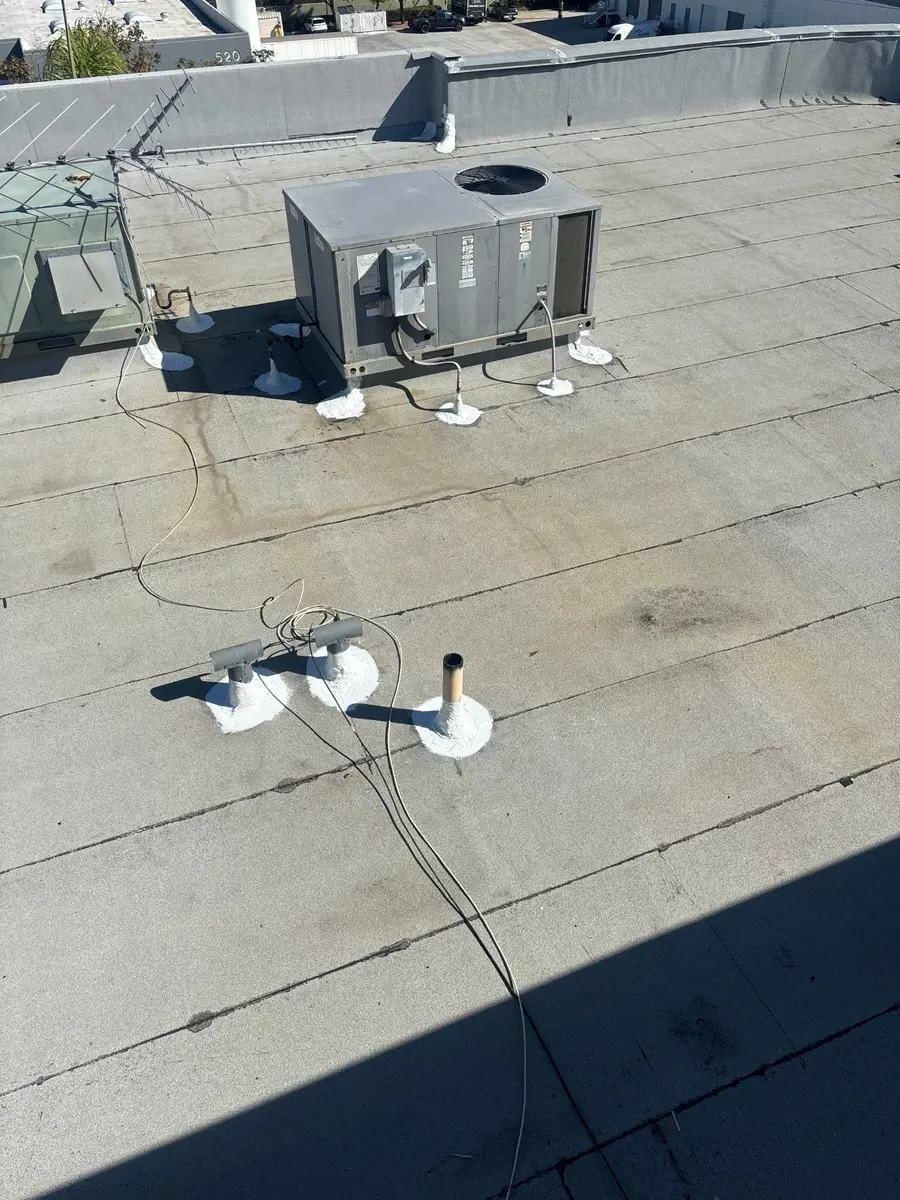 Commercial flat roof inspection