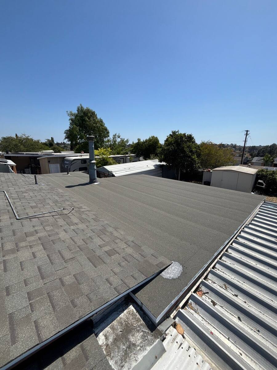 Completed self-adhered modified bitumen low-slope roof by Zenith
