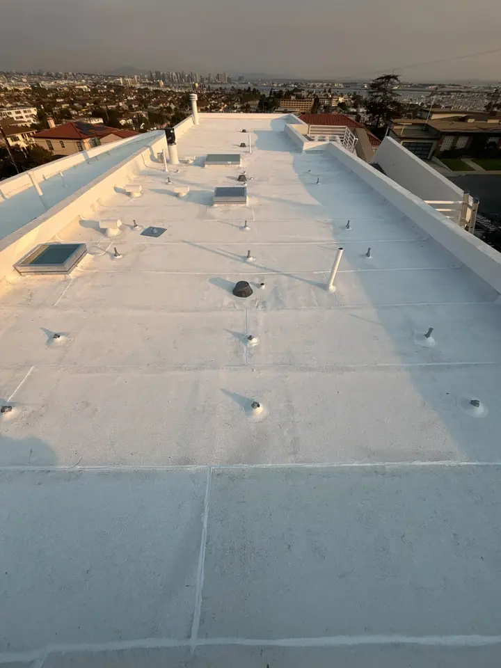 Torch-down modified bitumen flat roof in Point Loma, CA